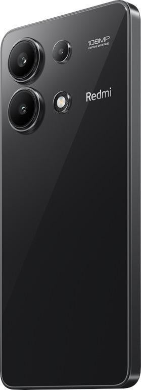 Xiaomi Redmi Note 13 Pro smartphone back view showcasing triple camera system and sleek design.